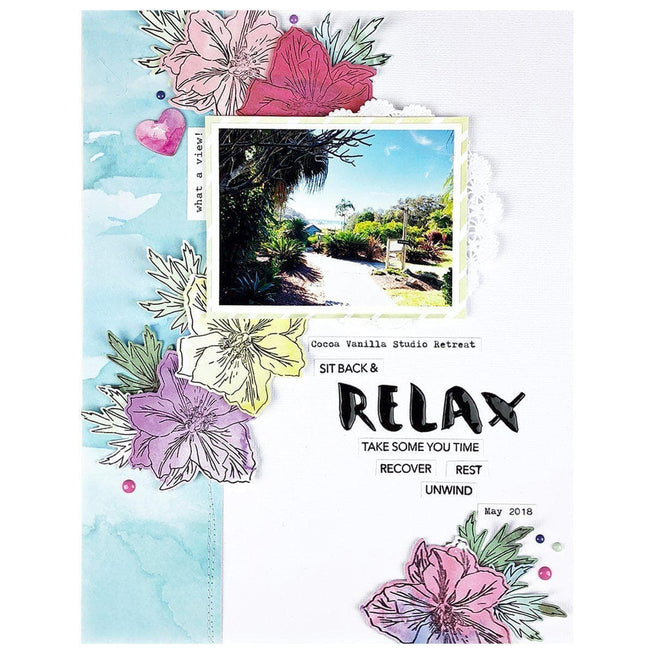 Altenew Build-A-Flower Set Build-A-Flower: Larkspur Layering Stamp & Die Set & Ink Bundle