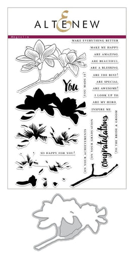 Altenew Build-A-Flower Set Z - Build-A-Flower: Magnolia Layering Stamp & Die Set