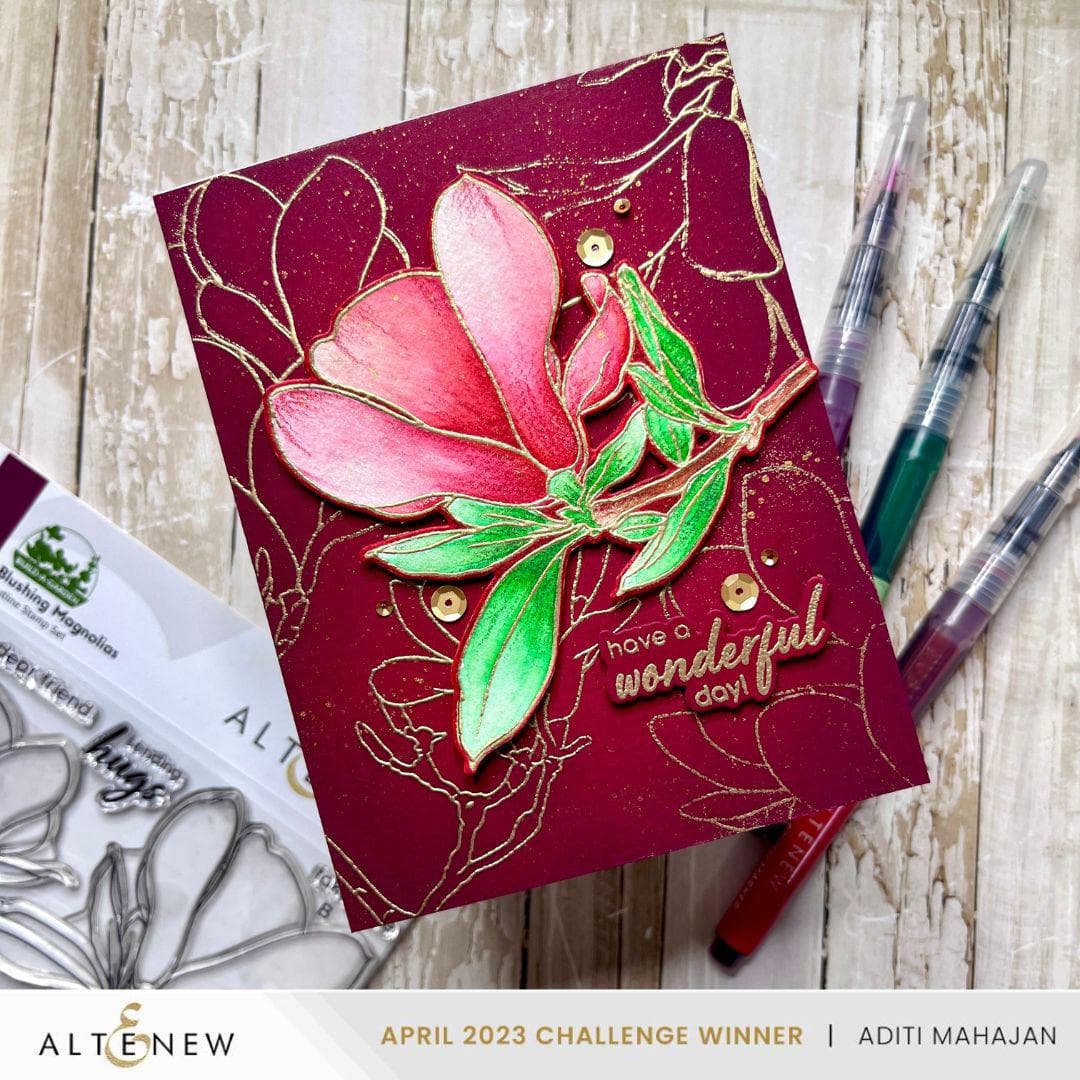 Altenew Build-A-Garden Bundle Build-A-Garden: Blushing Magnolias & Add-on Die Bundle