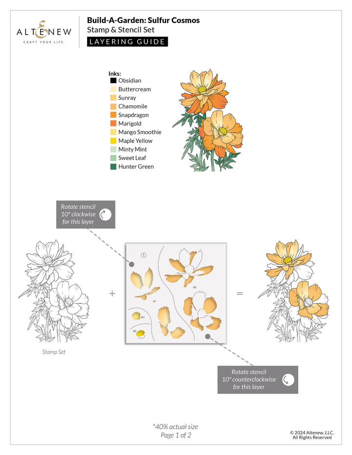 Build-A-Garden: Sulfur Cosmos & Add-on Die Bundle