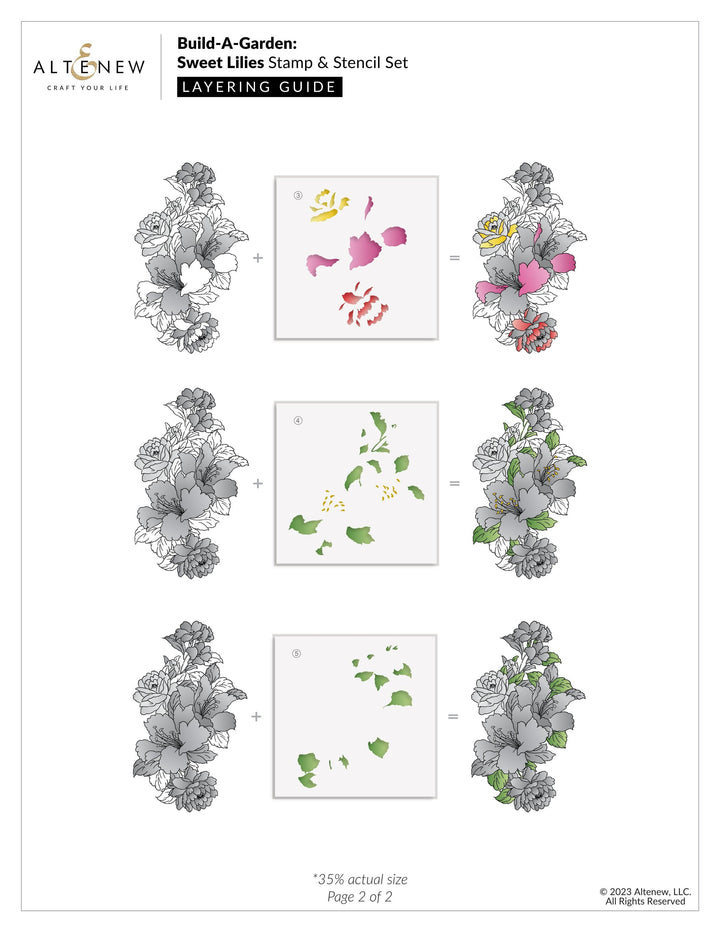 Altenew Build-A-Garden Bundle Build-A-Garden: Sweet Lilies & Add-on Die Bundle