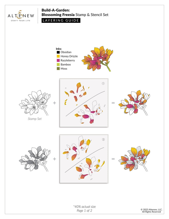 Altenew Build-A-Garden Set Build-A-Garden: Blossoming Freesia