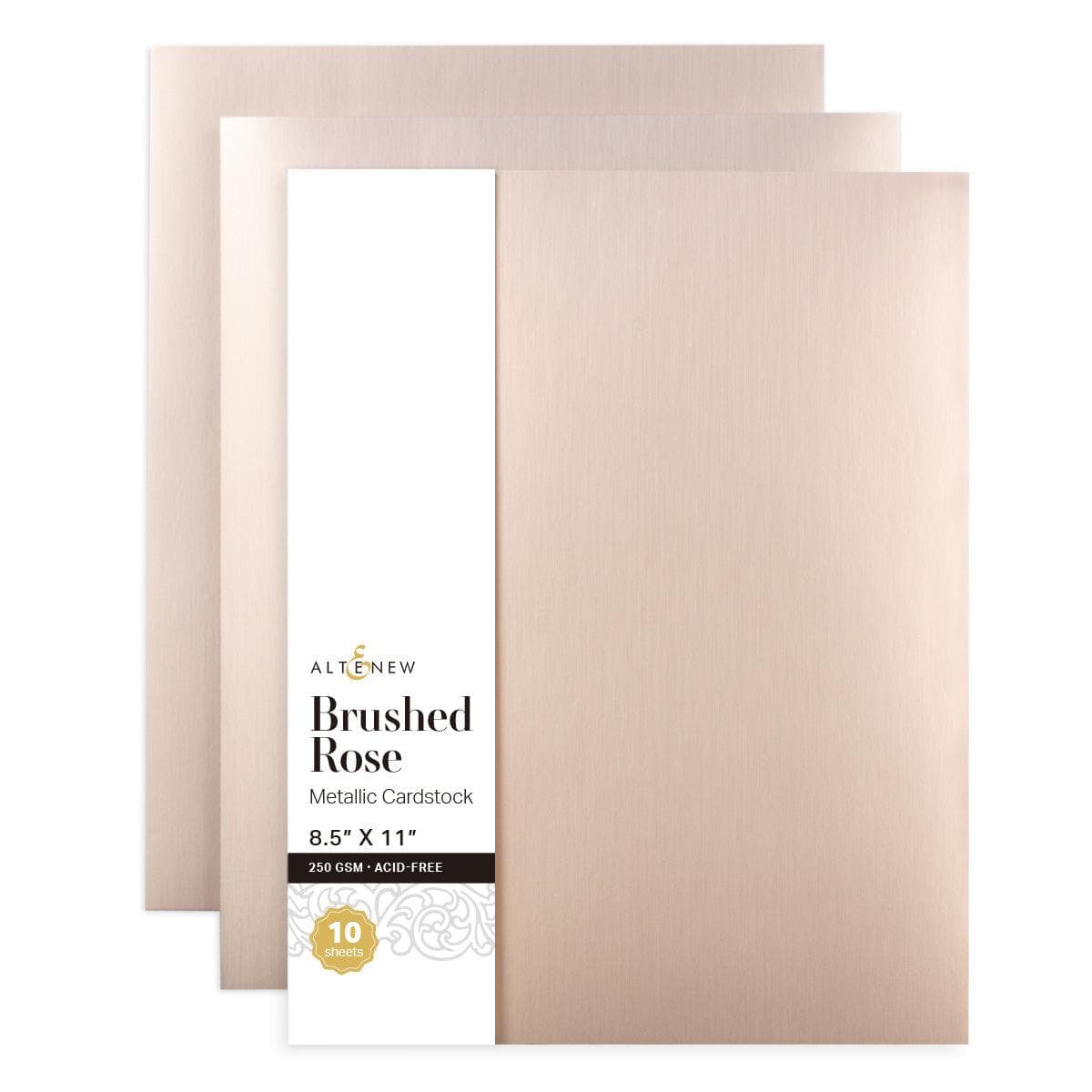 Ningbo Vivi Stationery & Gift Co.,Ltd Cardstock Brushed Rose Metallic Cardstock (10 sheets/set)
