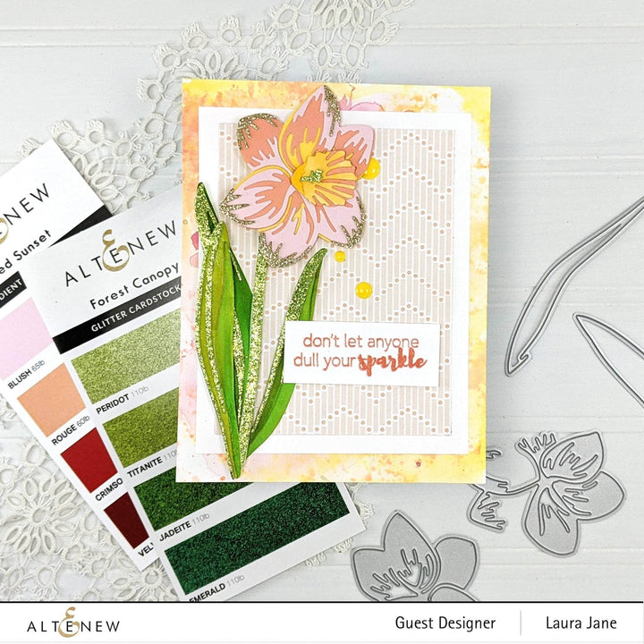 Part A-Glitz Art Craft Co.,LTD Cardstock Glitter Cardstock Set - Gilded