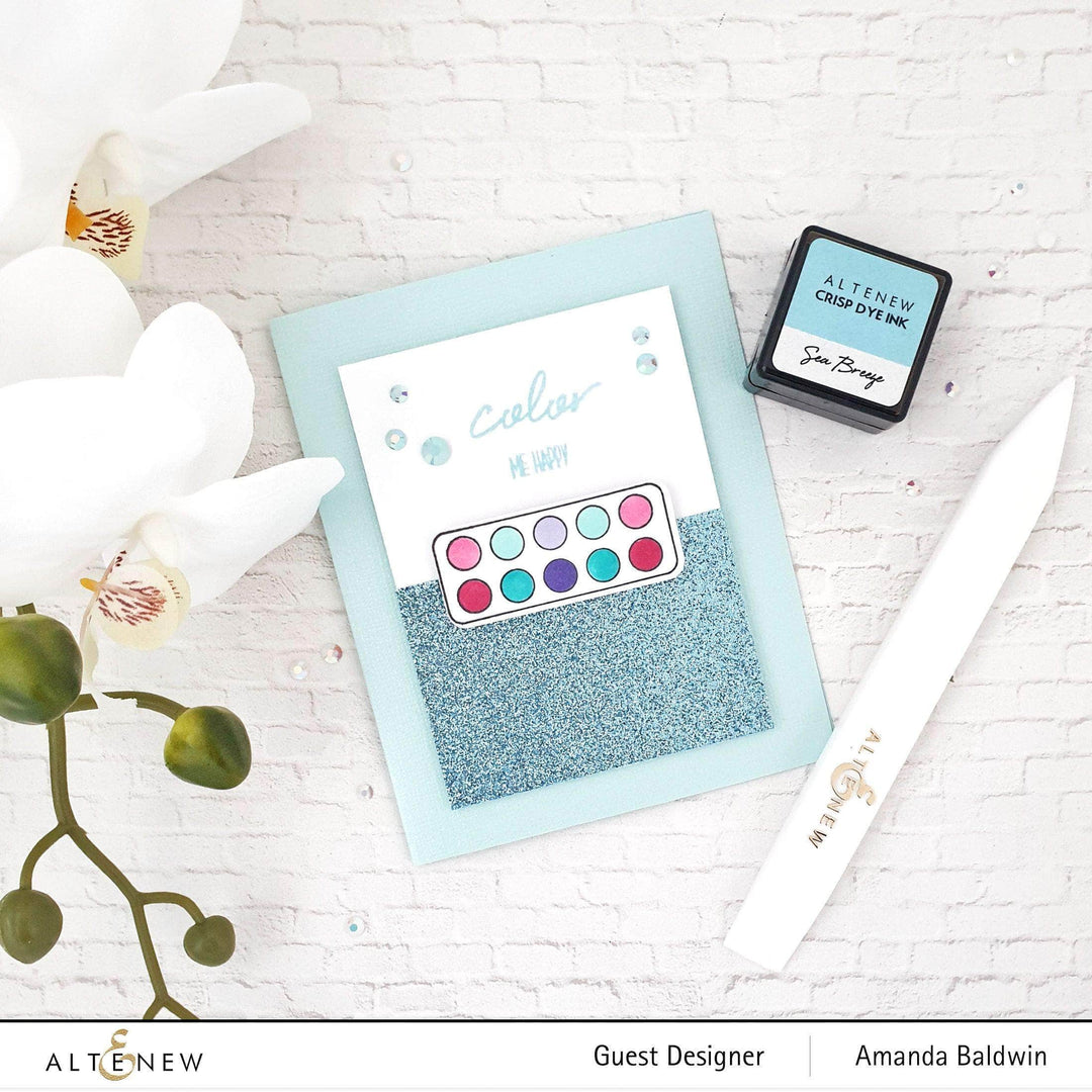 Part A-Glitz Art Craft Co.,LTD Cardstock Glitter Gradient Cardstock Set - Ocean Reflection