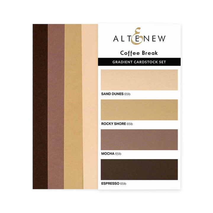 EXP Factors Cardstock Gradient Cardstock Set - Coffee Break