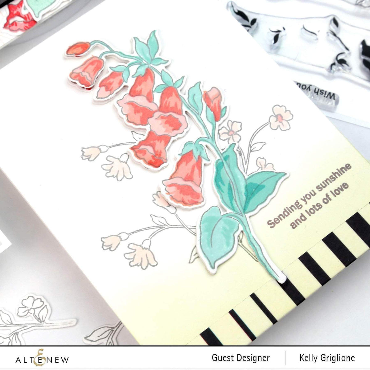 Altenew Creativity Kit Featurette Adding Sparkle to Stamped Images Class