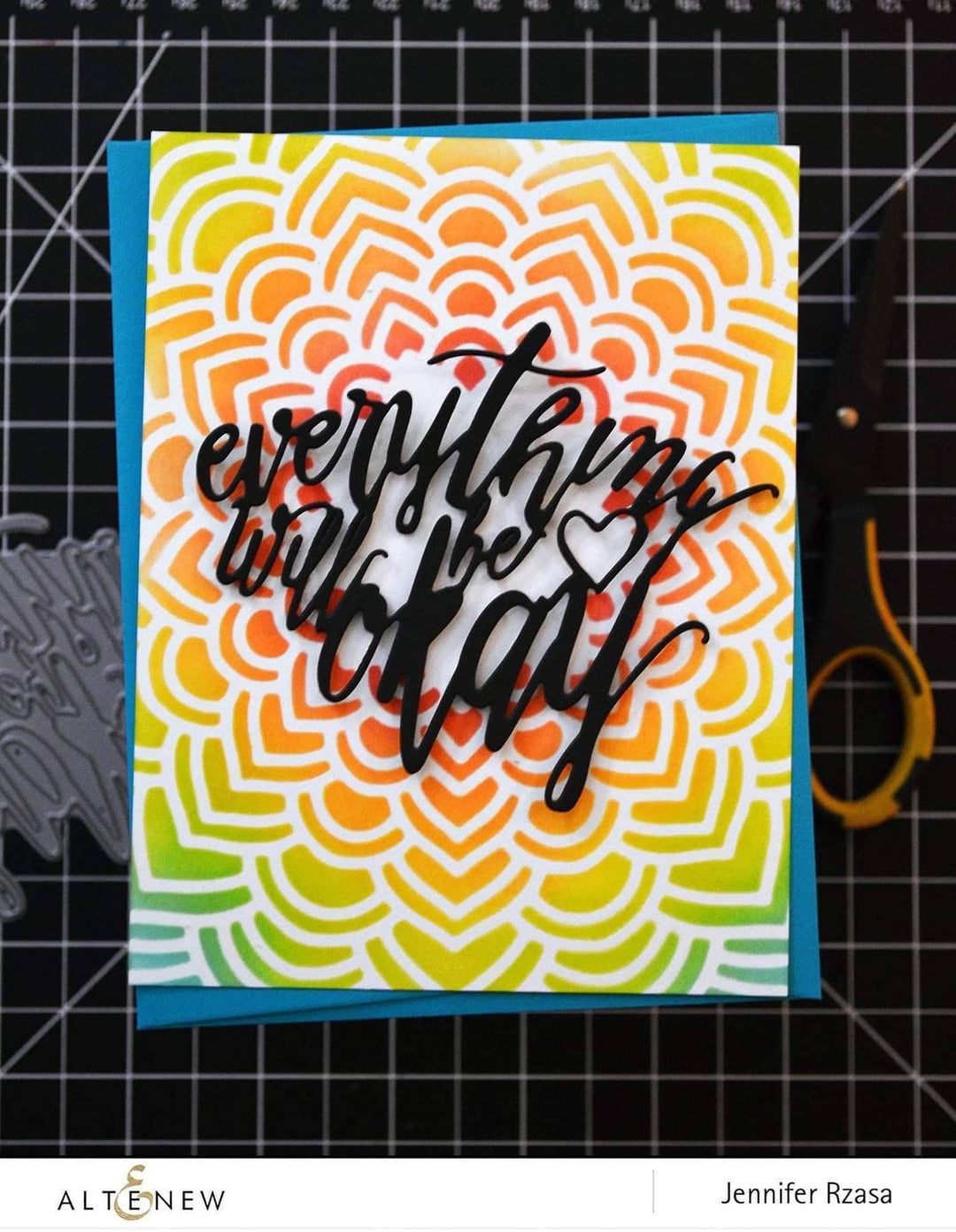 Altenew Creativity Kit Featurette All Over Stamped Backgrounds Class