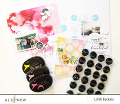 Altenew Creativity Kit Featurette Bold Stamped Sentiment Background Class