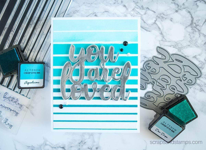 Altenew Creativity Kit Featurette Coloring Over a Stamped Backgrounds Class