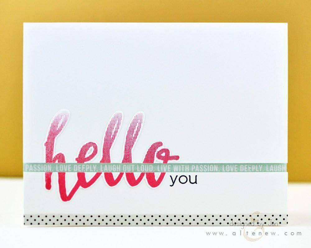 Altenew Creativity Kit Featurette Creating a Softer Stamp Look with No Outline Class