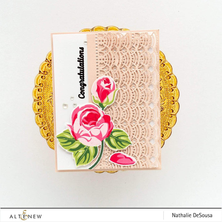 Altenew Creativity Kit Featurette Creating Dimension  with Stamped Acetate Class