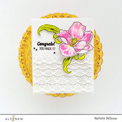 Altenew Creativity Kit Featurette Creating Dimension  with Stamped Acetate Class