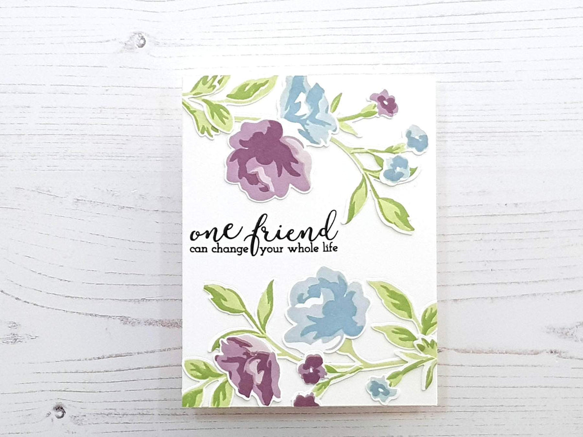 Altenew Creativity Kit Featurette Disguising the Edge of Patterned Paper Class