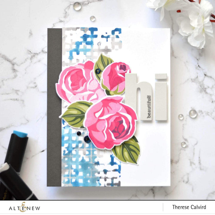 Altenew Creativity Kit Featurette DIY Stenciled Backgrounds Class