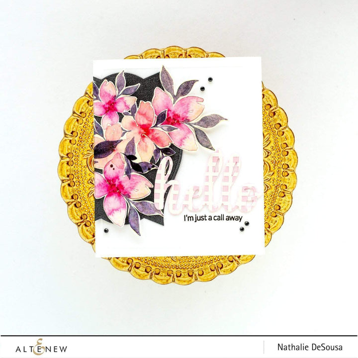 Altenew Creativity Kit Featurette DIY Stenciled Backgrounds Class