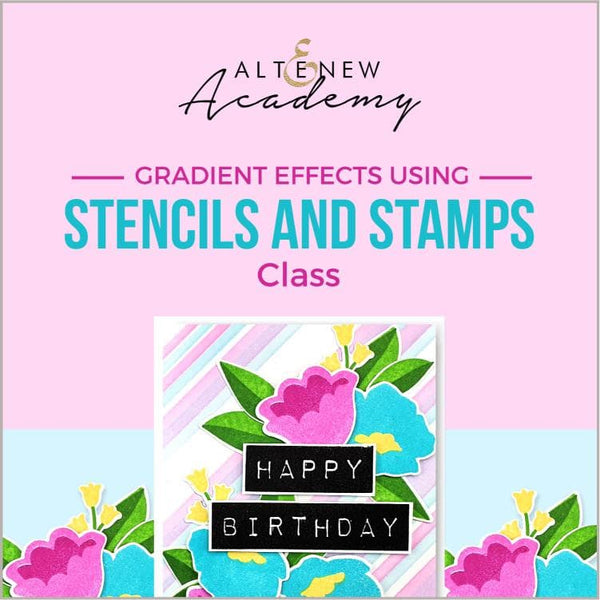 Gradient Effects Using Stencils And Stamps Class
