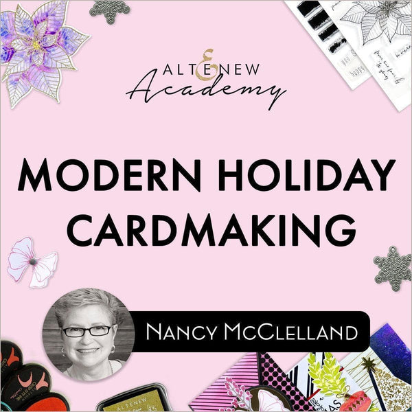 Modern Holiday Cardmaking Online Cardmaking Class