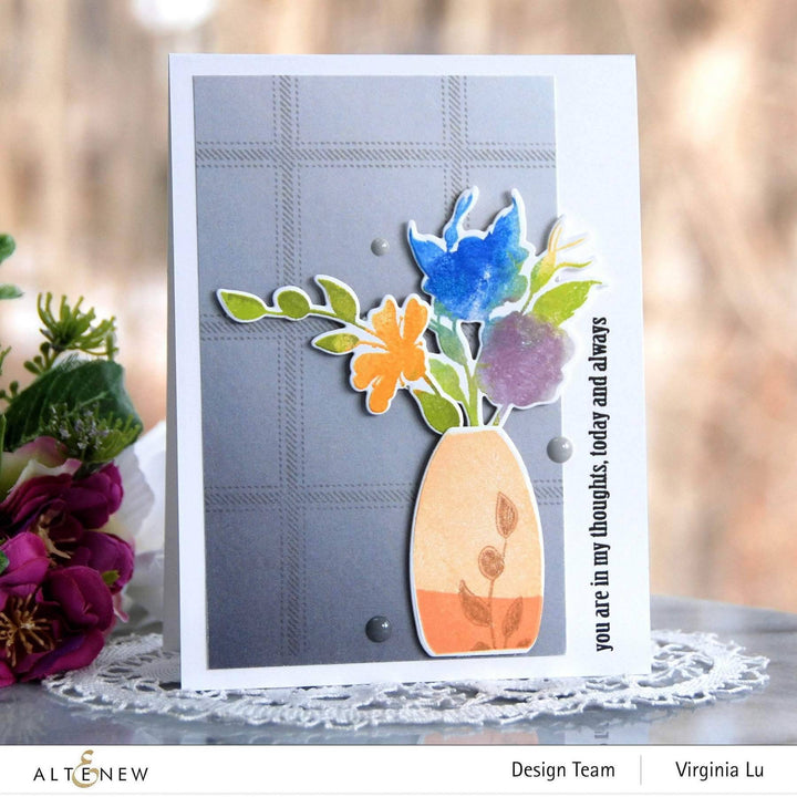 Altenew Creativity Kit Featurette Multi Heat Embossed Resist Background Class