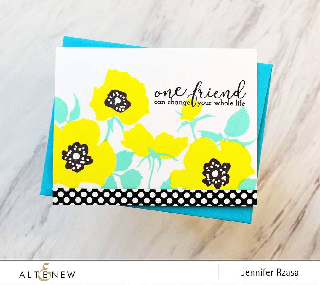Altenew Creativity Kit Featurette Multi Heat Embossed Resist Background Class