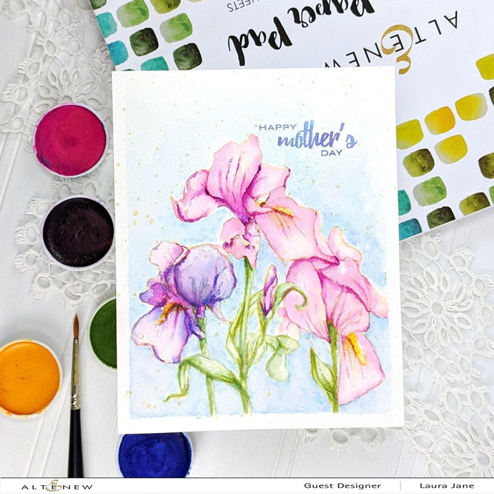 Altenew Creativity Kit Featurette Rainbow Watercolor Background Class