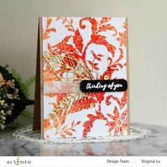 Altenew Class Reverse Stenciling With Watercolor Class