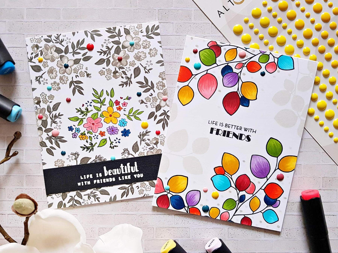 Altenew Creativity Kit Featurette Using Scrapbook Supplies on a Card Class