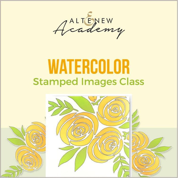 Watercolor Stamped Images Class