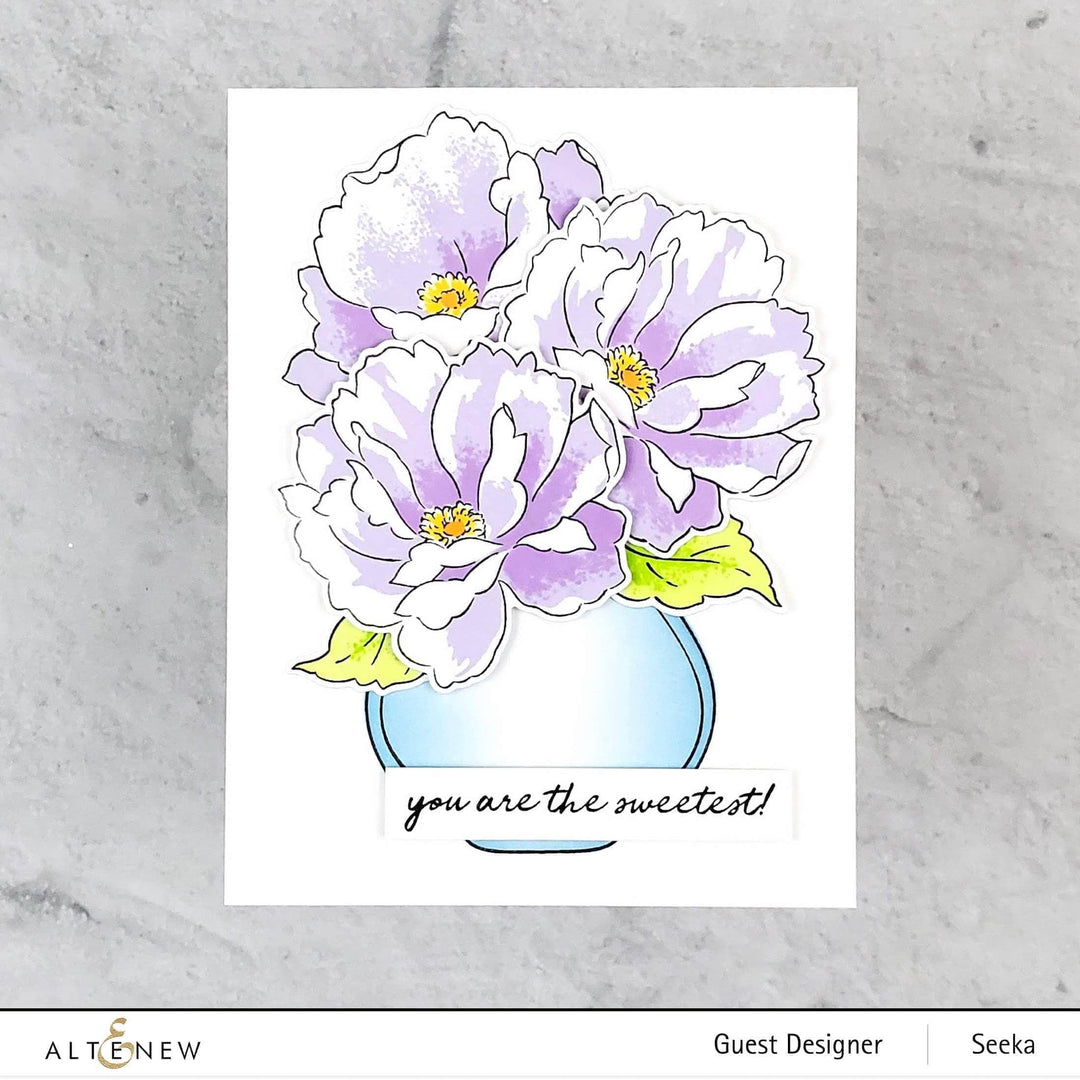 Photocentric Clear Stamps Airbrushed Flowers Stamp Set