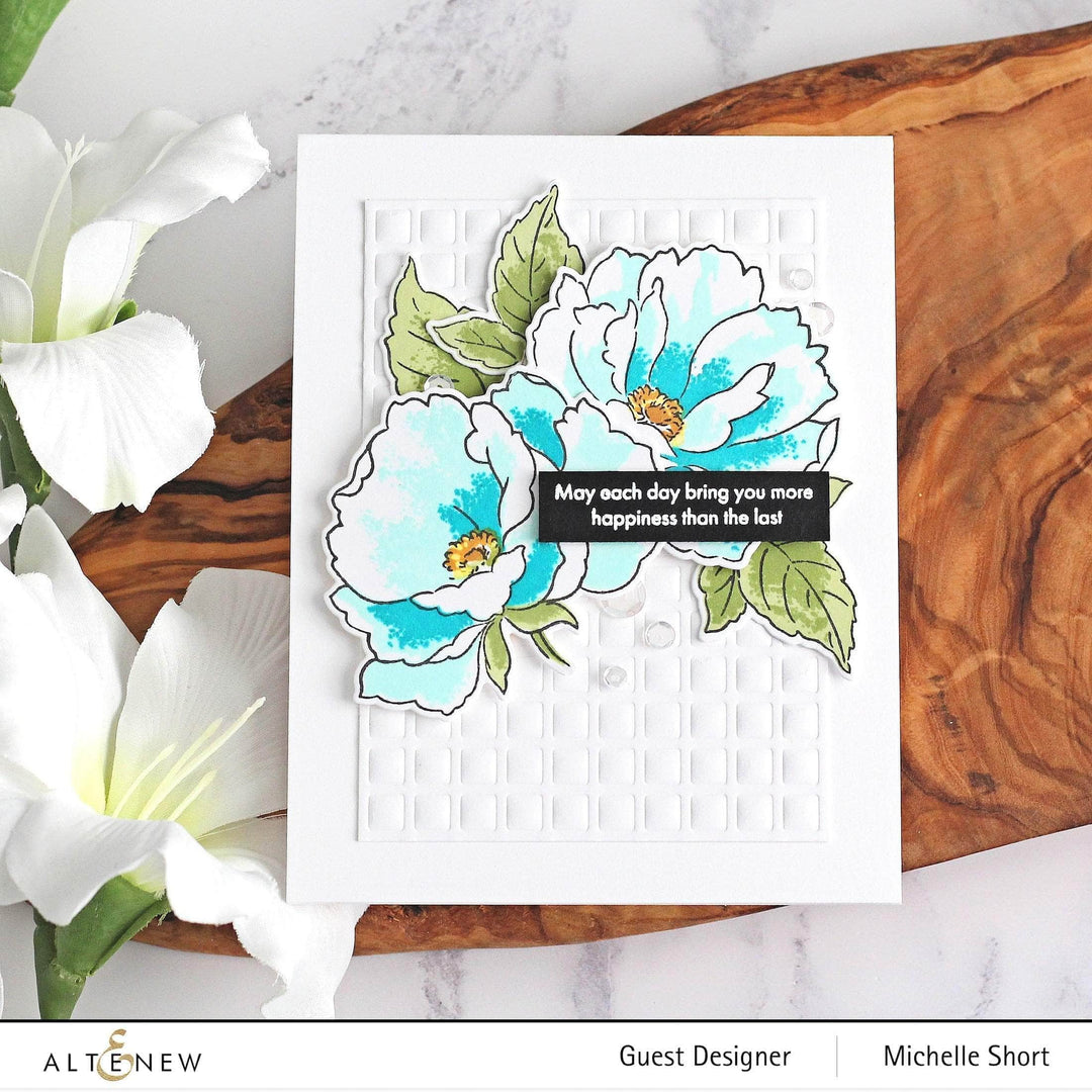 Photocentric Clear Stamps Airbrushed Flowers Stamp Set
