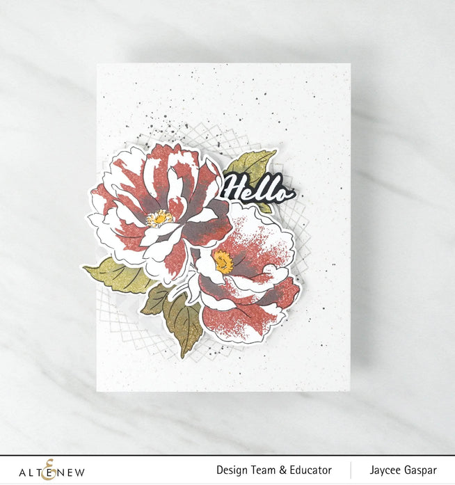 Photocentric Clear Stamps Airbrushed Flowers Stamp Set