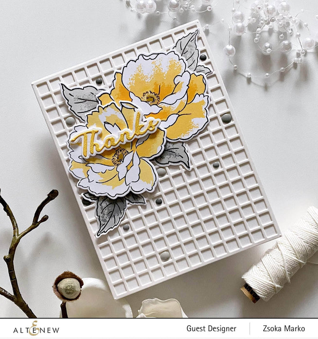 Photocentric Clear Stamps Airbrushed Flowers Stamp Set