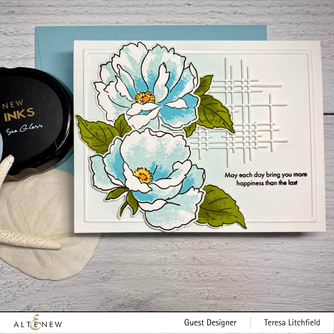 Photocentric Clear Stamps Airbrushed Flowers Stamp Set