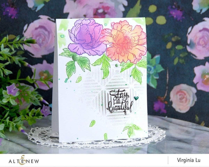 Photocentric Clear Stamps Beautiful Peony Stamp Set