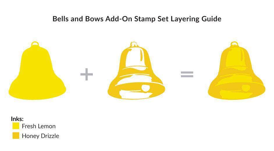 Photocentric Clear Stamps Bells and Bows Add-On Stamp Set