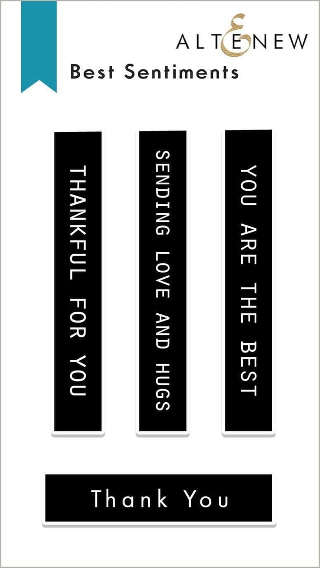 Photocentric Clear Stamps Best Sentiments Stamp Set