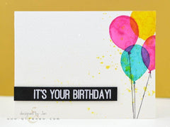 Photocentric Clear Stamps Birthday Greetings Stamp Set