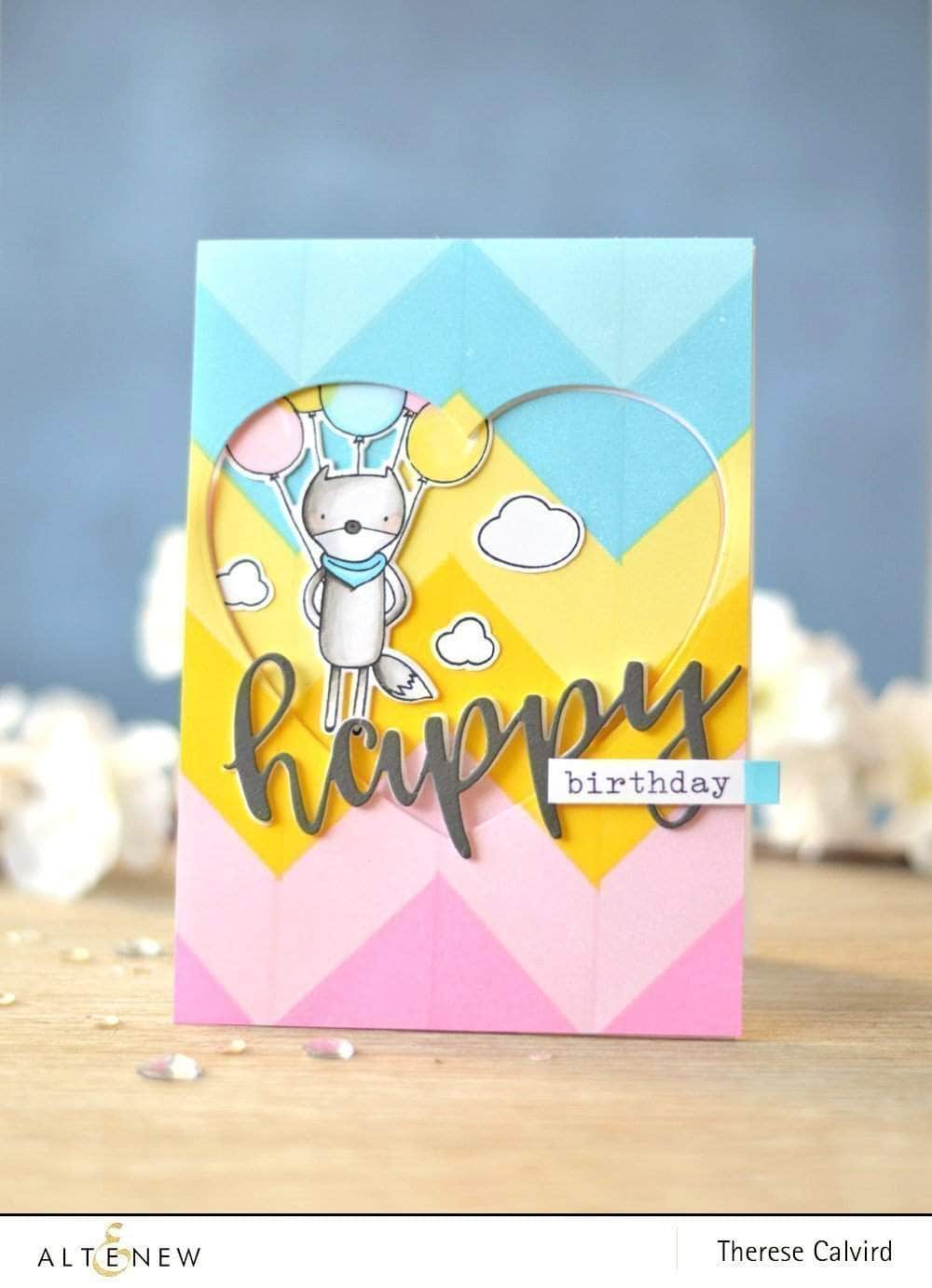 Photocentric Clear Stamps Birthday Greetings Stamp Set
