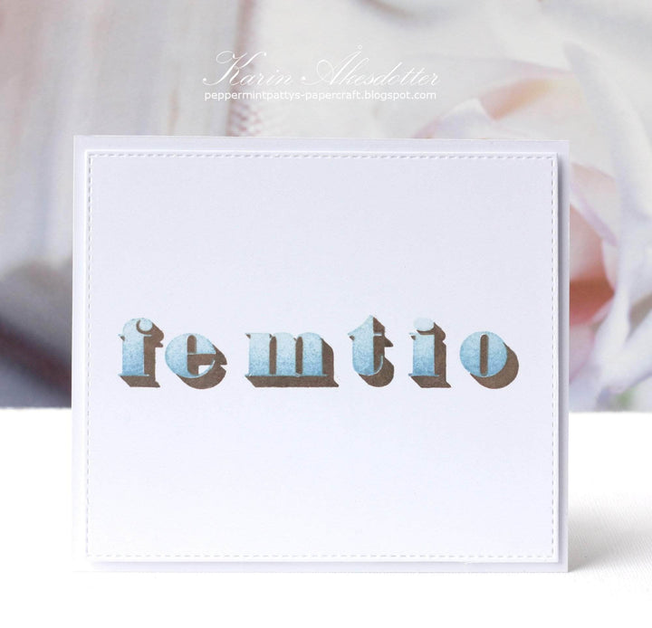 Photocentric Clear Stamps Block Alpha Stamp Set