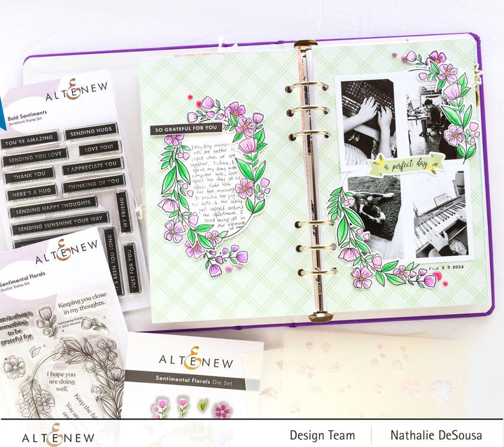 Photocentric Clear Stamps Bold Sentiments Stamp Set