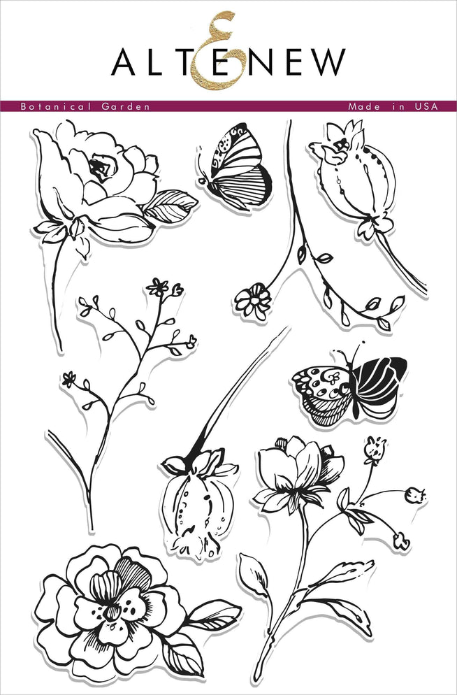 Photocentric Clear Stamps Botanical Garden Stamp Set