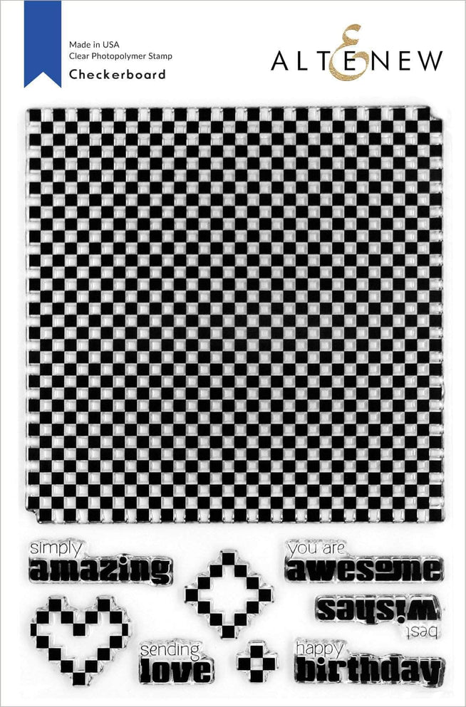 Photocentric Clear Stamps Checkerboard Stamp Set
