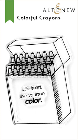 Photocentric Clear Stamps Colorful Crayons Stamp Set