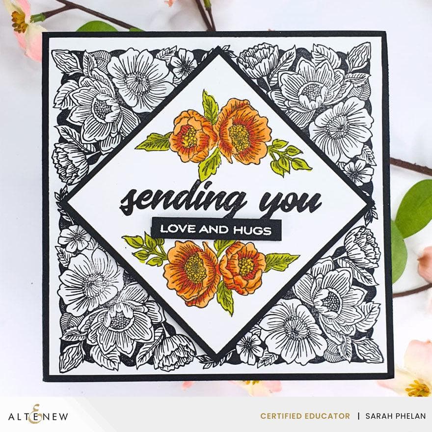 Cornered Blooms Stamp Set