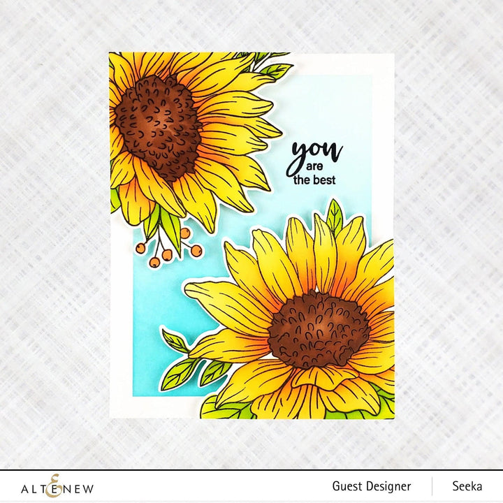 Photocentric Clear Stamps Dancing Sunflowers Stamp Set