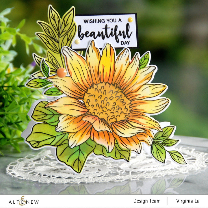 Photocentric Clear Stamps Dancing Sunflowers Stamp Set