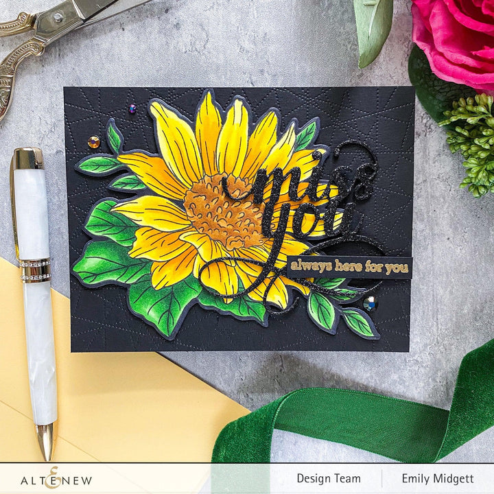 Photocentric Clear Stamps Dancing Sunflowers Stamp Set