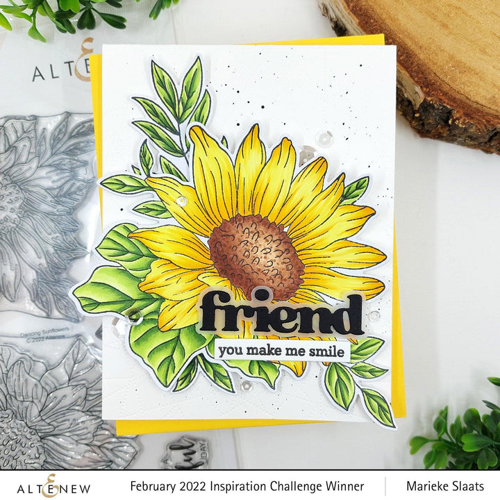Photocentric Clear Stamps Dancing Sunflowers Stamp Set