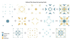 Photocentric Clear Stamps Delicate Tiles Stamp Set