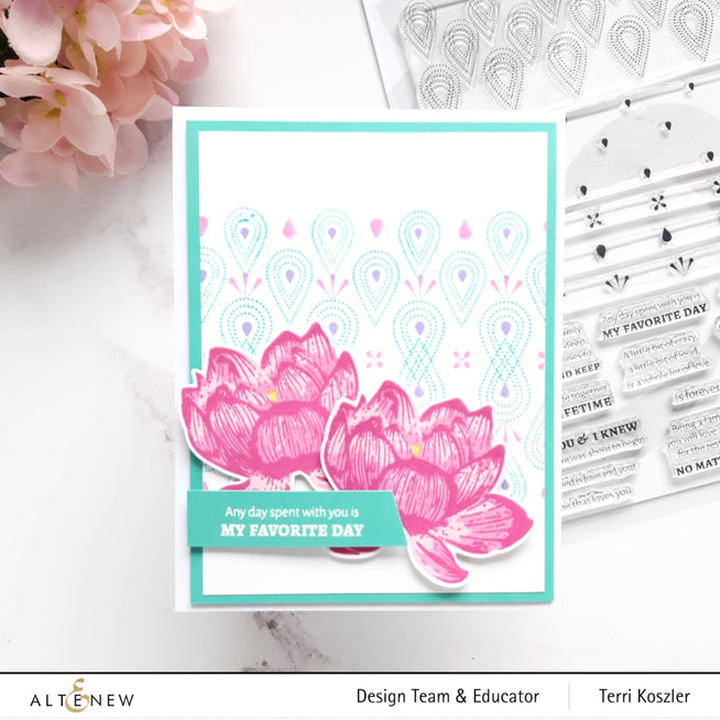 Photocentric Clear Stamps Dotted Teardrops Stamp Set